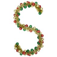 Коледна гирлянда с топки Многоцветен 186 см Полистирен