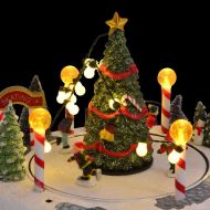 Декорация за коледно село Многоцветен 22 x 21,5 x 17 см