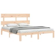 Рамка за легло с табла King Size масивно дърво