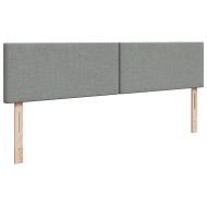 Османска легло с матрак, светлосиво, 200x200 см, плат