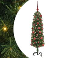 С изкуствено коледно дърво с 150 LED светодиода Зелен 120 cm