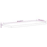 Плот за маса, 90x40x2,5 см, правоъгълен, акация масив, жив ръб