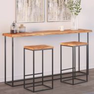 Плот за маса, 180x40x2,5 см, правоъгълен, акация масив, жив ръб