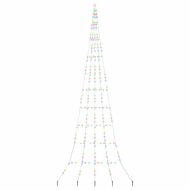 LED коледна елха с колчета за земя Многоцветен 511 см Метал