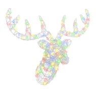 Глава на елен цветно 68 x 36,5 x 62,5 см Акрил