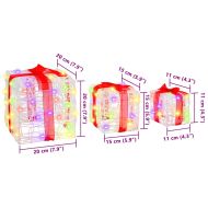Кутия за подарък 3 pcs Многоцветен 20 x 20 x 20 см Акрил