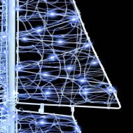 Коледно дърво с 240 LED светодиода Студено бяло 180 cm Акрил