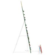 Озеленена коледна елха с 3 подаръчни кутии 2D топло бяла 210 cm