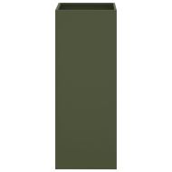 Кашпа, маслиненозелена, 32x29x75 см, стомана