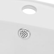 Комплект мебели за баня от две части, керамика, дъб