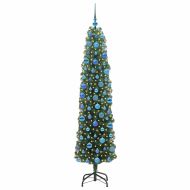 С изкуствено коледно дърво с 300 LED светодиода Зелен 180 cm