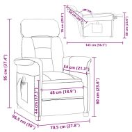 Масажен стол Крем 96.5 x 70.5 x 95 см Микрофибър