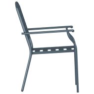 Градински стол 4 pcs Антрацит 56 x 65 x 89 см Стомана