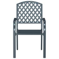 Градински стол 4 pcs Антрацит 56 x 65 x 89 см Стомана