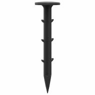 Земни колчета 100 pcs Черно Ø3 x 11 см Пластмаса