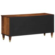 ТВ шкаф Меден кафяв 100 x 33 x 46 см Солидно мангово дърво