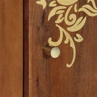 Служебен шкаф Кафяво 40 x 33 x 75 см Солидно мангово дърво