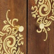 Служебен шкаф Кафяво 60 x 33 x 75 cm Солидно мангово дърво