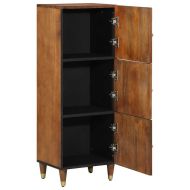 Висок шкаф с рафт Кафяво 40 x 33 x 110 см Солидно мангово дърво