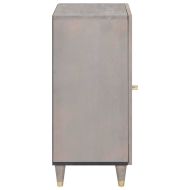 Служебен шкаф с рафт с врата Сив и златен 40 x 33 x 75 см