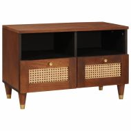 ТВ шкаф с рафт Кафяво 70 x 33,5 x 46 см Солидно мангово дърво