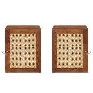 Шкаф за баня с рафт Кафяво 38 x 33,5 x 48 см Инженерно дърво