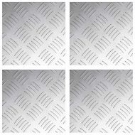 Стъпало Квадратна 4 pcs Сребрист 20 x 20 cm Алуминий