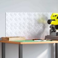 Стъпало Правоъгълна 4 pcs Сребрист 40 x 20 cm Алуминий