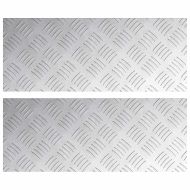 Стъпало Правоъгълна 2 pcs Сребрист 50 x 20 cm Алуминий