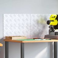 Стъпало Правоъгълна 4 pcs Сребрист 50 x 20 cm Алуминий