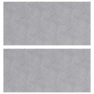 Стъпало Правоъгълна 2 pcs Сребрист 50 x 25 cm Алуминий