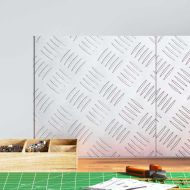 Стъпало Квадратна 2 pcs Сребрист 30 x 30 cm Алуминий