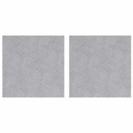 Стъпало Квадратна 2 pcs Сребрист 30 x 30 cm Алуминий