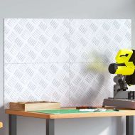 Стъпало Правоъгълна 4 pcs Сребрист 50 x 30 cm Алуминий