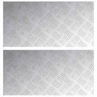 Стъпало Правоъгълна 2 pcs Сребрист 60 x 30 cm Алуминий