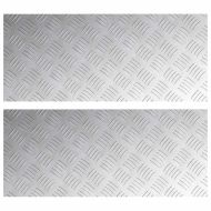 Стъпало Правоъгълна 2 pcs Сребрист 70 x 30 cm Алуминий