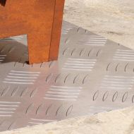 Стъпало Правоъгълна 2 pcs Сребрист 60 x 40 cm Алуминий