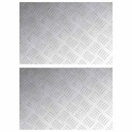 Стъпало Правоъгълна 2 pcs Сребрист 60 x 40 cm Алуминий