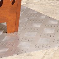 Стъпало Правоъгълна 2 pcs Сребрист 80 x 40 cm Алуминий