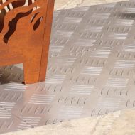 Стъпало Правоъгълна 4 pcs Сребрист 80 x 40 cm Алуминий