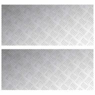 Стъпало Правоъгълна 2 pcs Сребрист 90 x 40 cm Алуминий