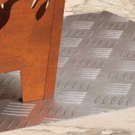 Стъпало Квадратна 2 pcs Сребрист 50 x 50 cm Алуминий