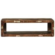 ТВ шкаф с рафт 80 x 30 x 25 см Масивна регенерирана дървесина