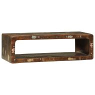 ТВ шкаф с рафт 80 x 30 x 25 см Масивна регенерирана дървесина