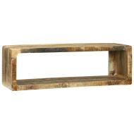 Комплект ТВ шкаф с рафт 3 pcs Кафяво Масивна дървесина от манго