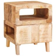 Крайна масичка Кафяво 40 x 40 x 49 см Солидно мангово дърво