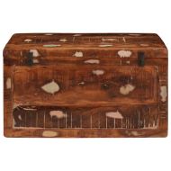 Кутия за съхранение със съхранение Кафяво Солидно мангово дърво