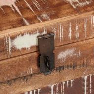 Кутия за съхранение със съхранение Кафяво Солидно мангово дърво