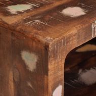 Нощно шкафче 2 pcs Кафяво Солидно възстановено дърво