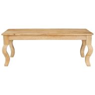 Масичка за кафе Кафяво 110 x 55 x 40 cm Солидно мангово дърво